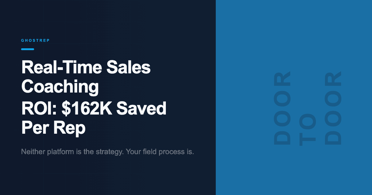 Real-Time Sales Coaching ROI: $162K Saved Per Rep