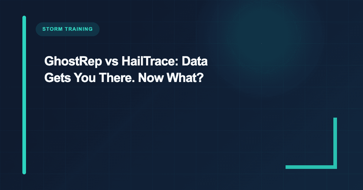 GhostRep vs HailTrace: Data Gets You There. Now What?