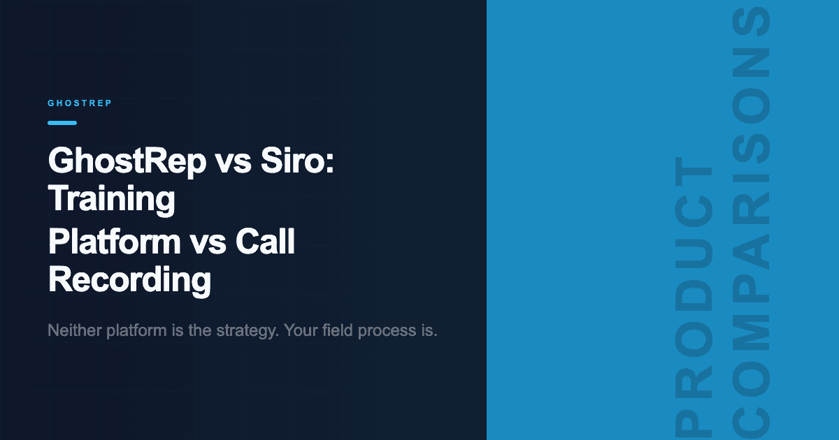 GhostRep vs Siro: AI Coaching vs Sales Call Recording