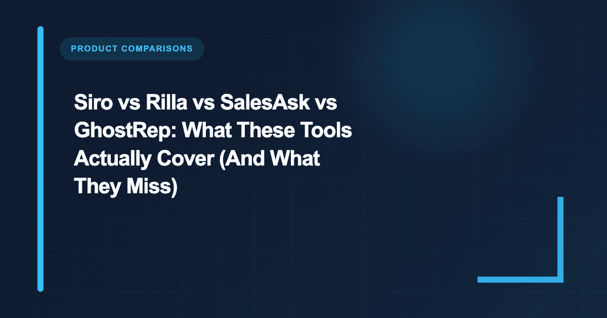 Siro vs Rilla vs SalesAsk vs GhostRep: Which Is Better?