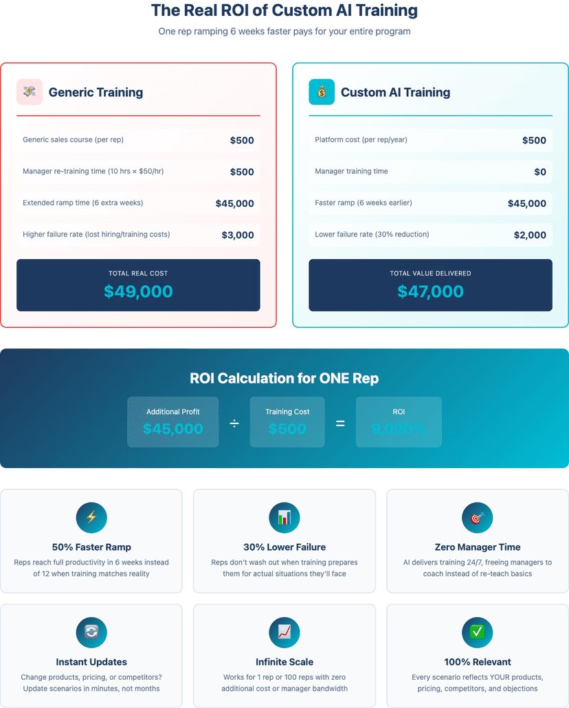 Custom Training ROI Calculator