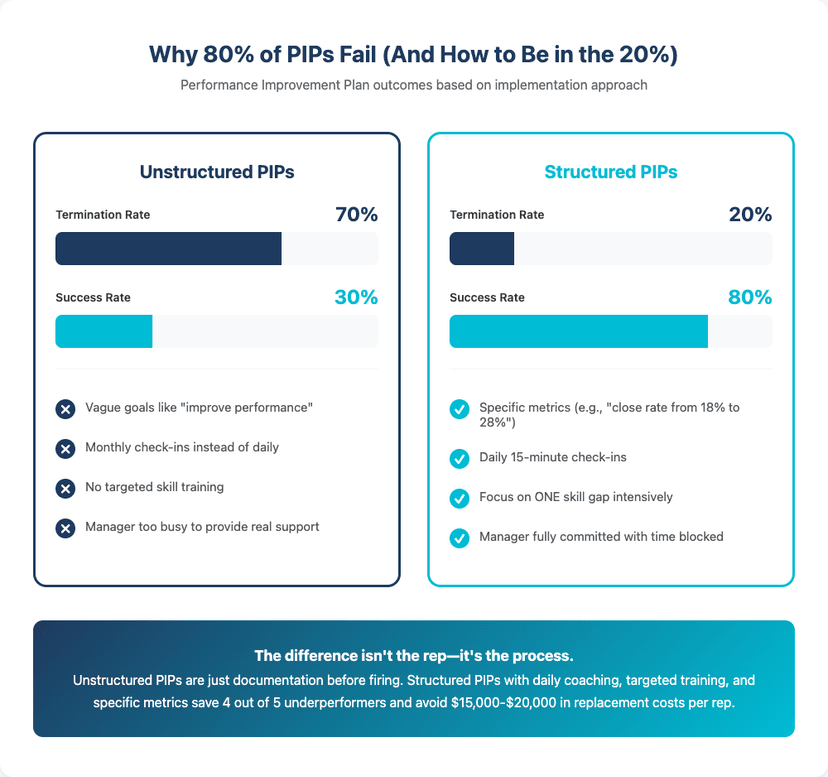 PIP Success Rates Comparison - Unstructured vs Structured PIPs