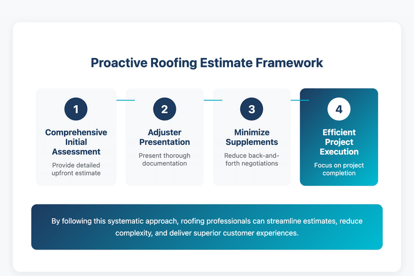 Show a step-by-step approach to transforming estimating process