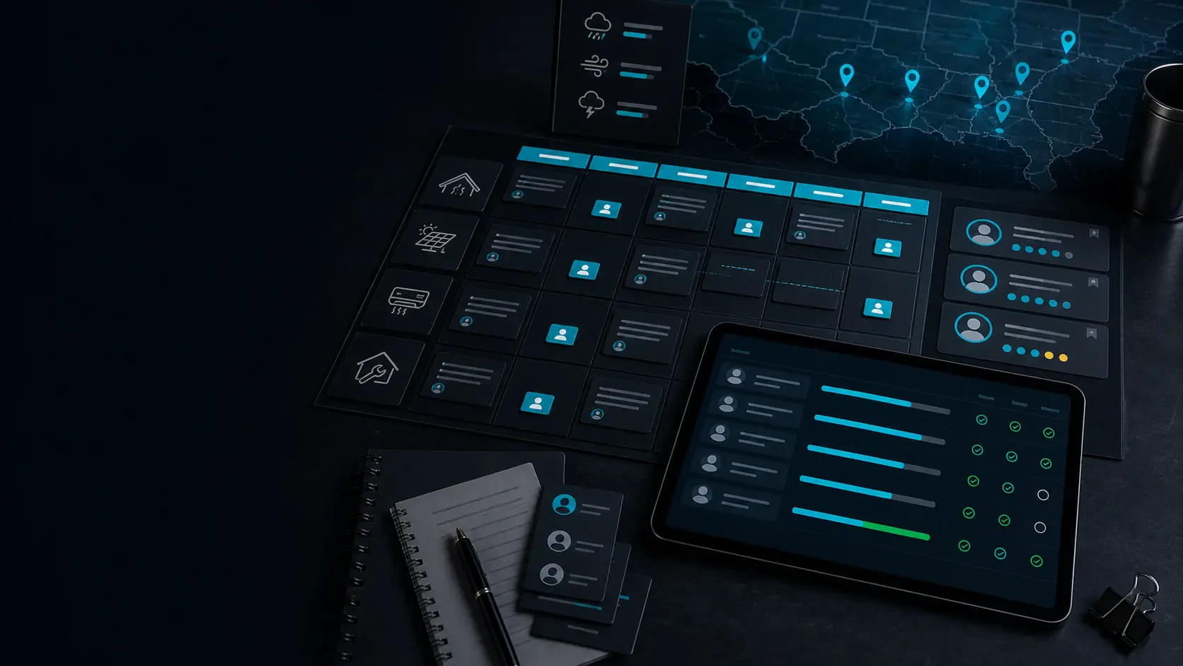 GhostRep seasonal hiring plan cover showing hiring calendar, open seats, and ramp timeline