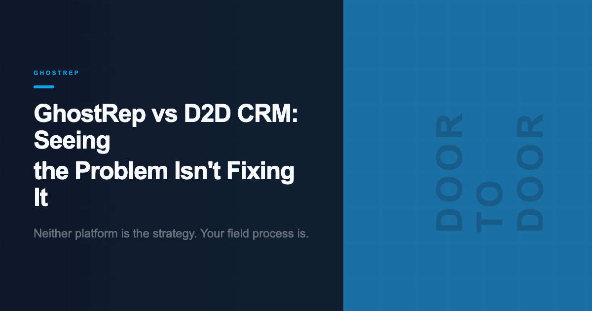 GhostRep vs D2D CRM: Seeing the Problem Isn't Fixing It