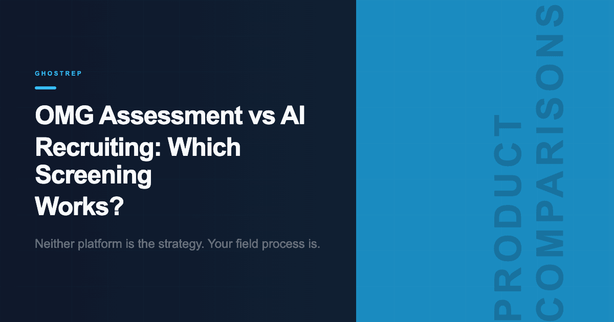 OMG Assessment vs AI Recruiting: Which Screening Works?