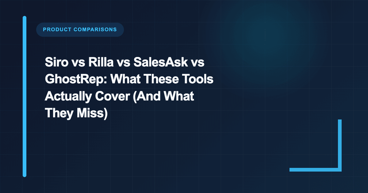 Siro vs Rilla vs SalesAsk vs GhostRep: Which Is Better?