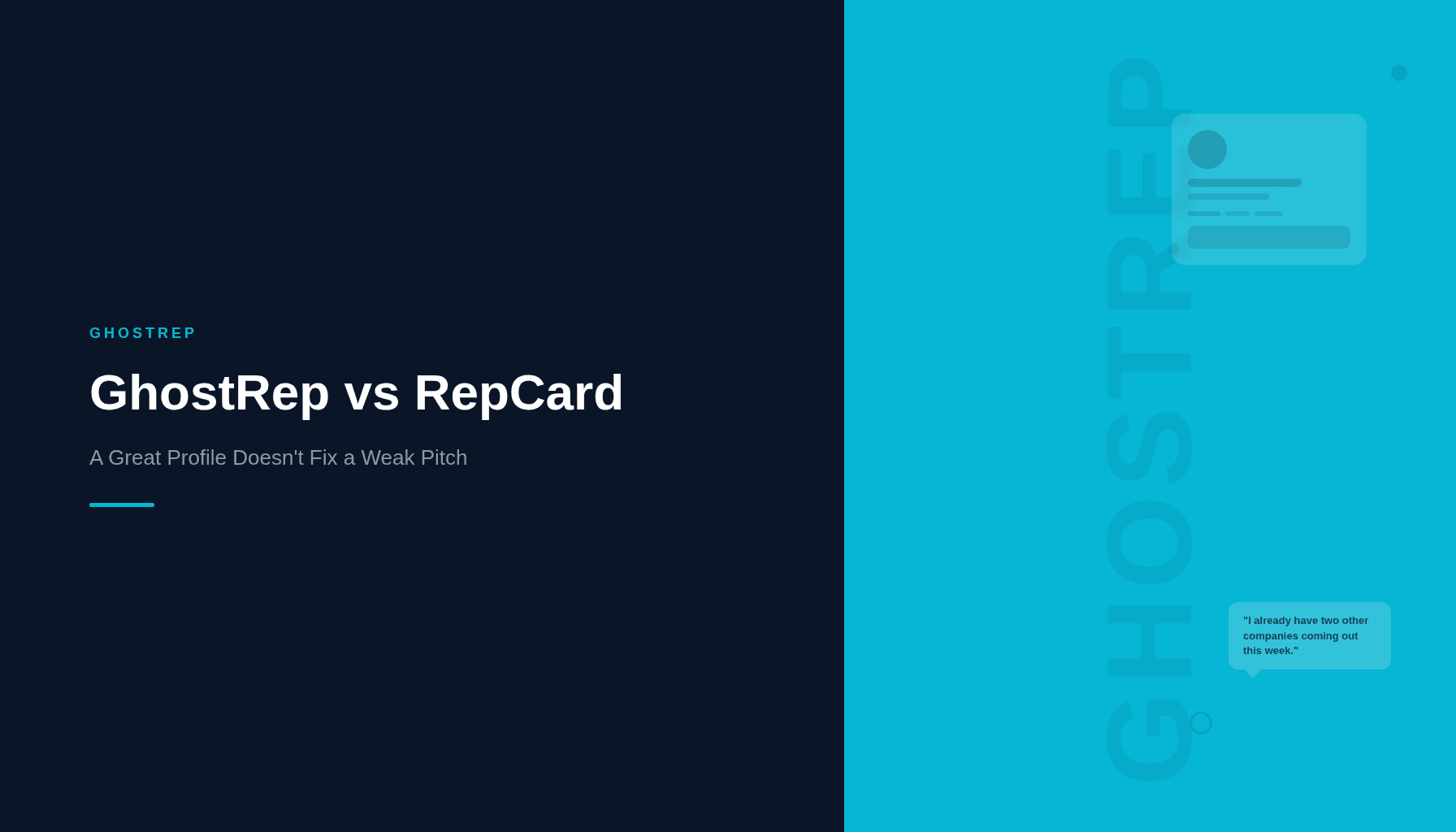 Repcard GhostRep vs RepCard: Field Platform vs Sales Practice