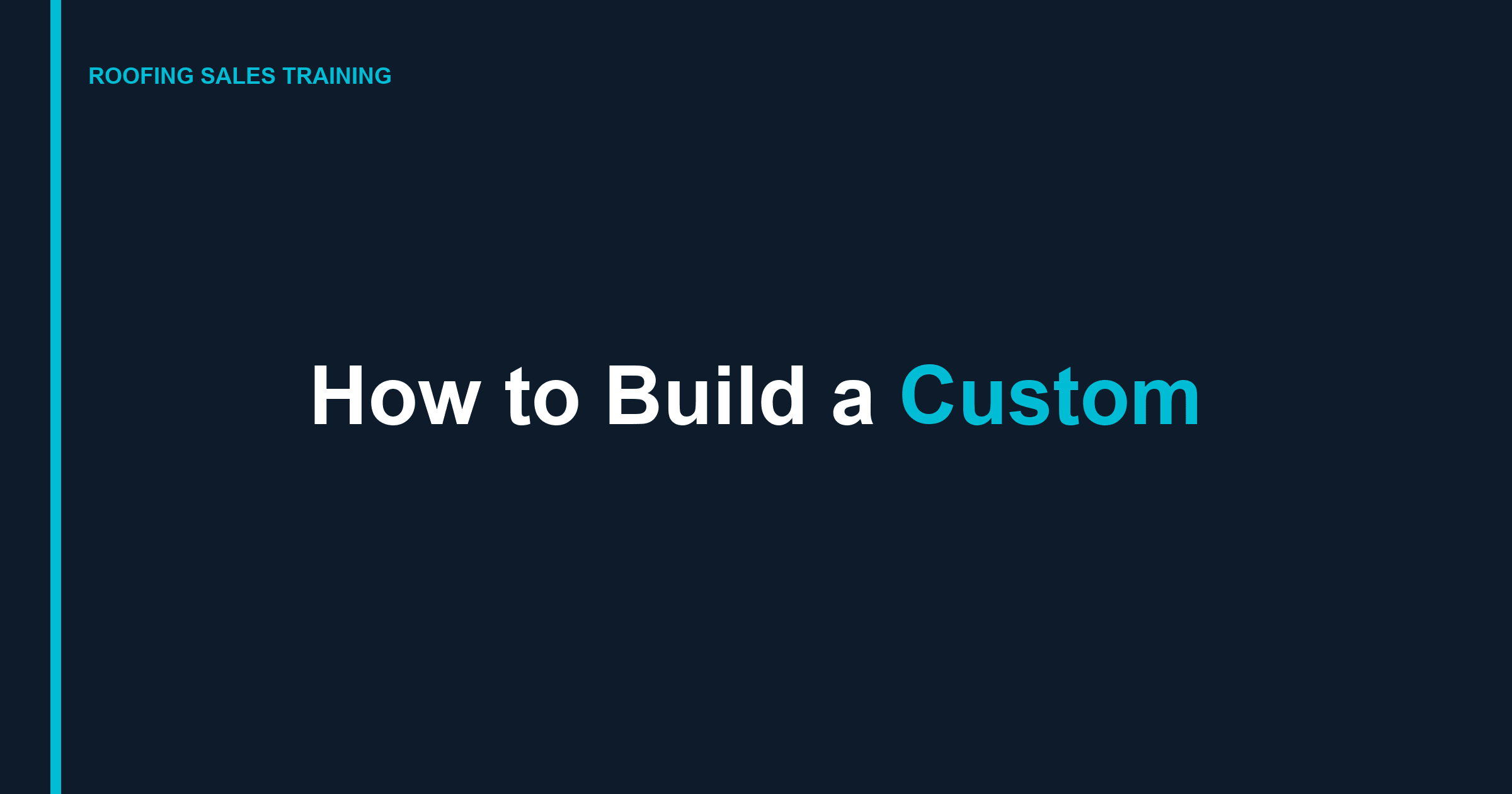 How to Build a Custom AI Roofing Sales Training Program That Actually Works