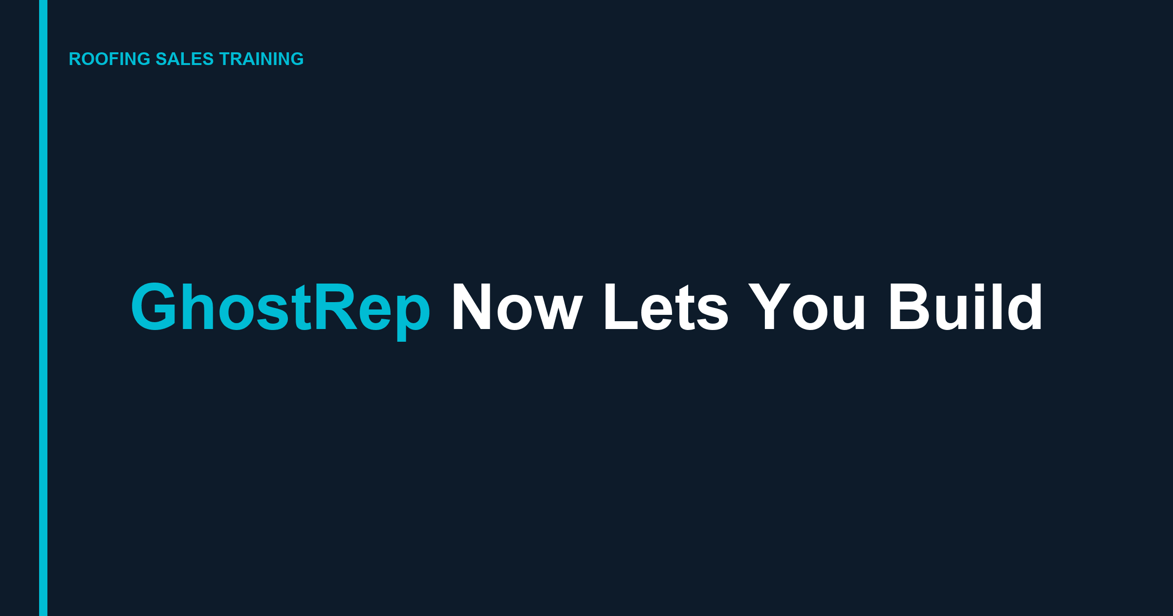 GhostRep Now Lets You Build Custom Sales Training in Minutes, Not Months