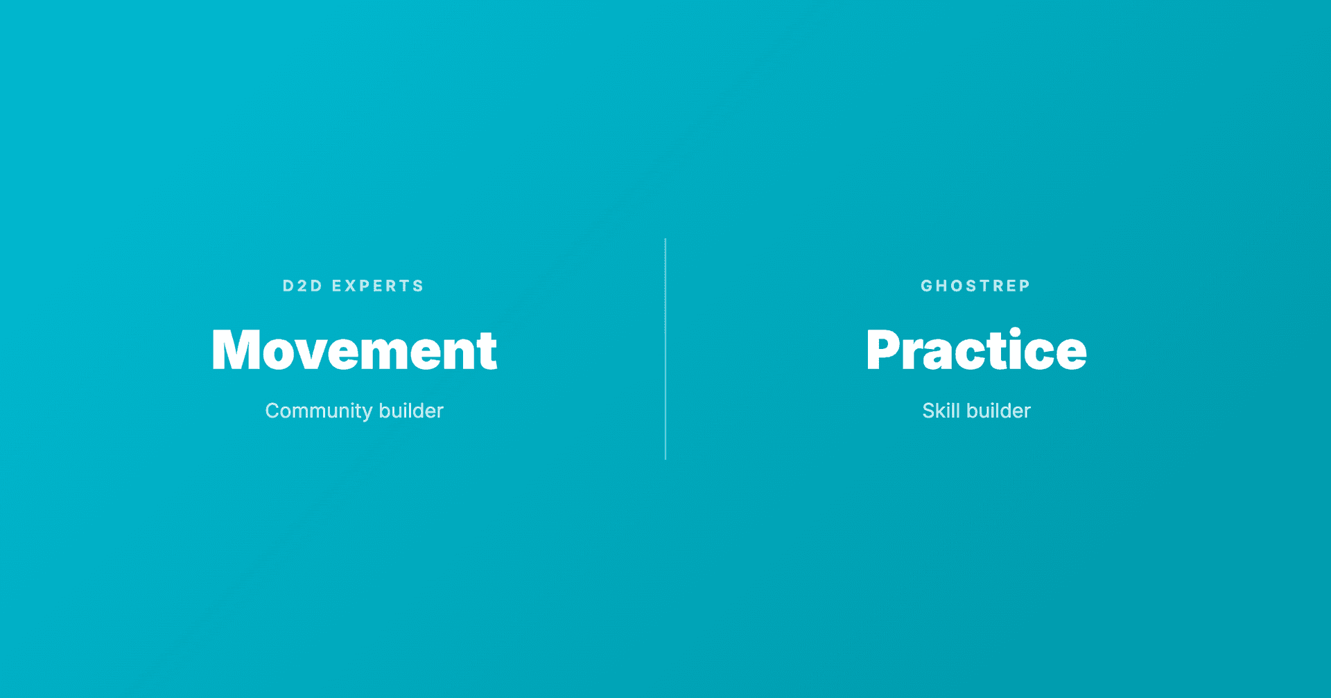 D2D Experts vs GhostRep: Movement Builder vs Practice Tool