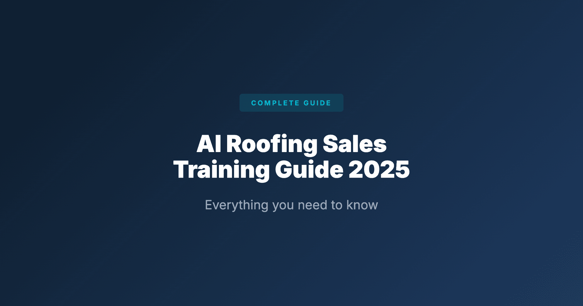 GhostRep: Complete Guide to AI Roofing Sales Training 2025