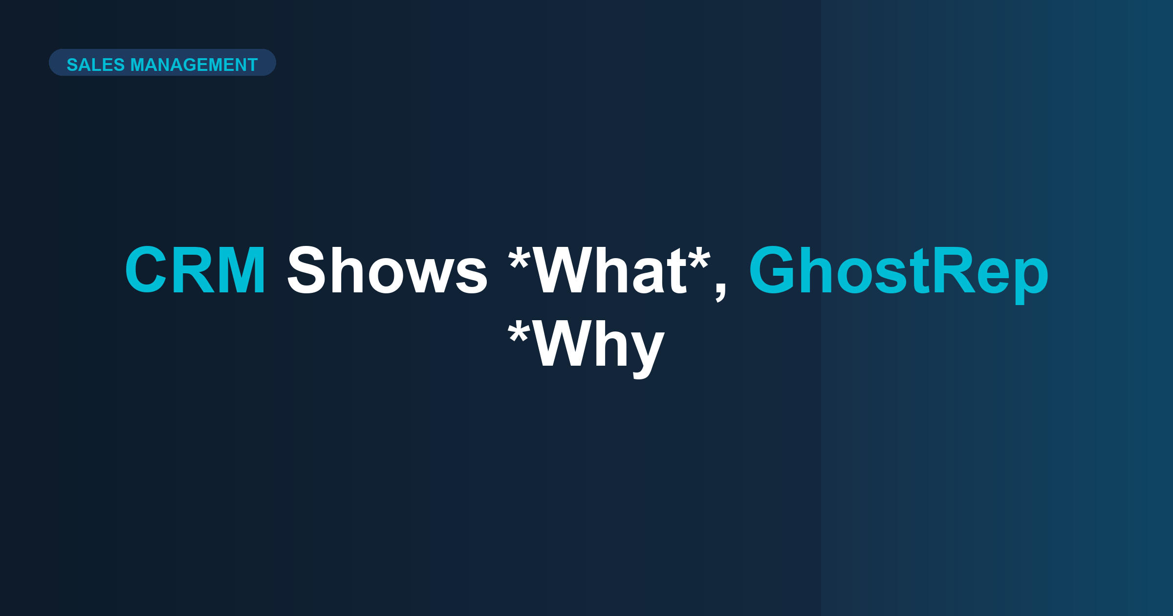 Roofing CRM Shows Lost Deals But Not Why (GhostRep Does)
