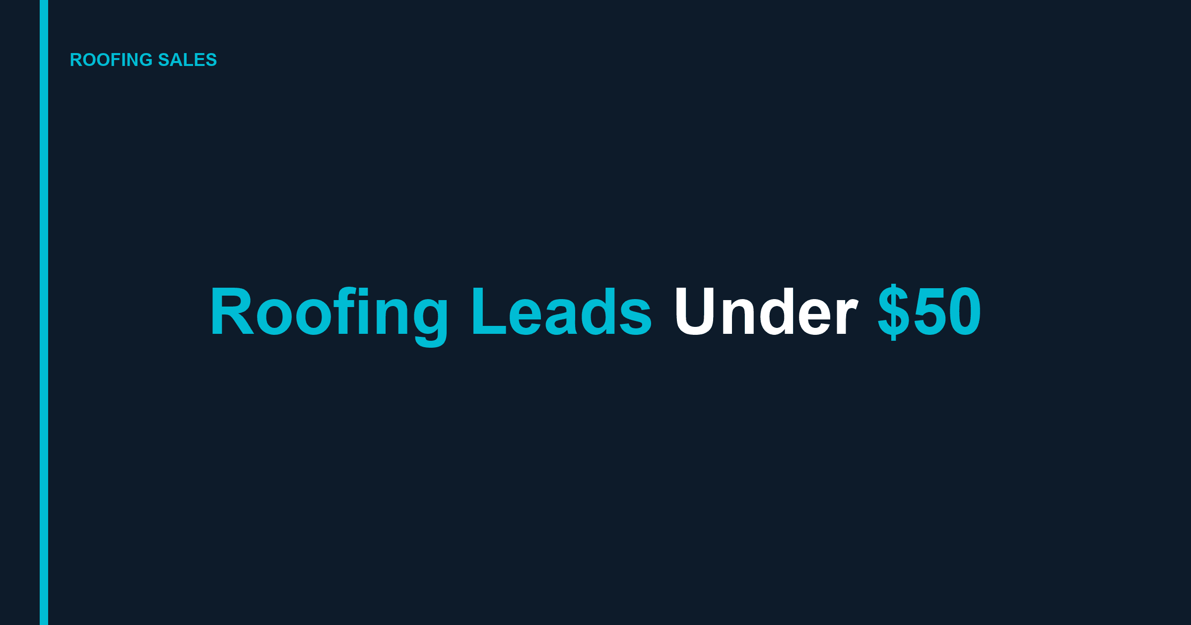 Roofing Facebook Ads That Generate Leads Under $50 (No BS Agency Required)