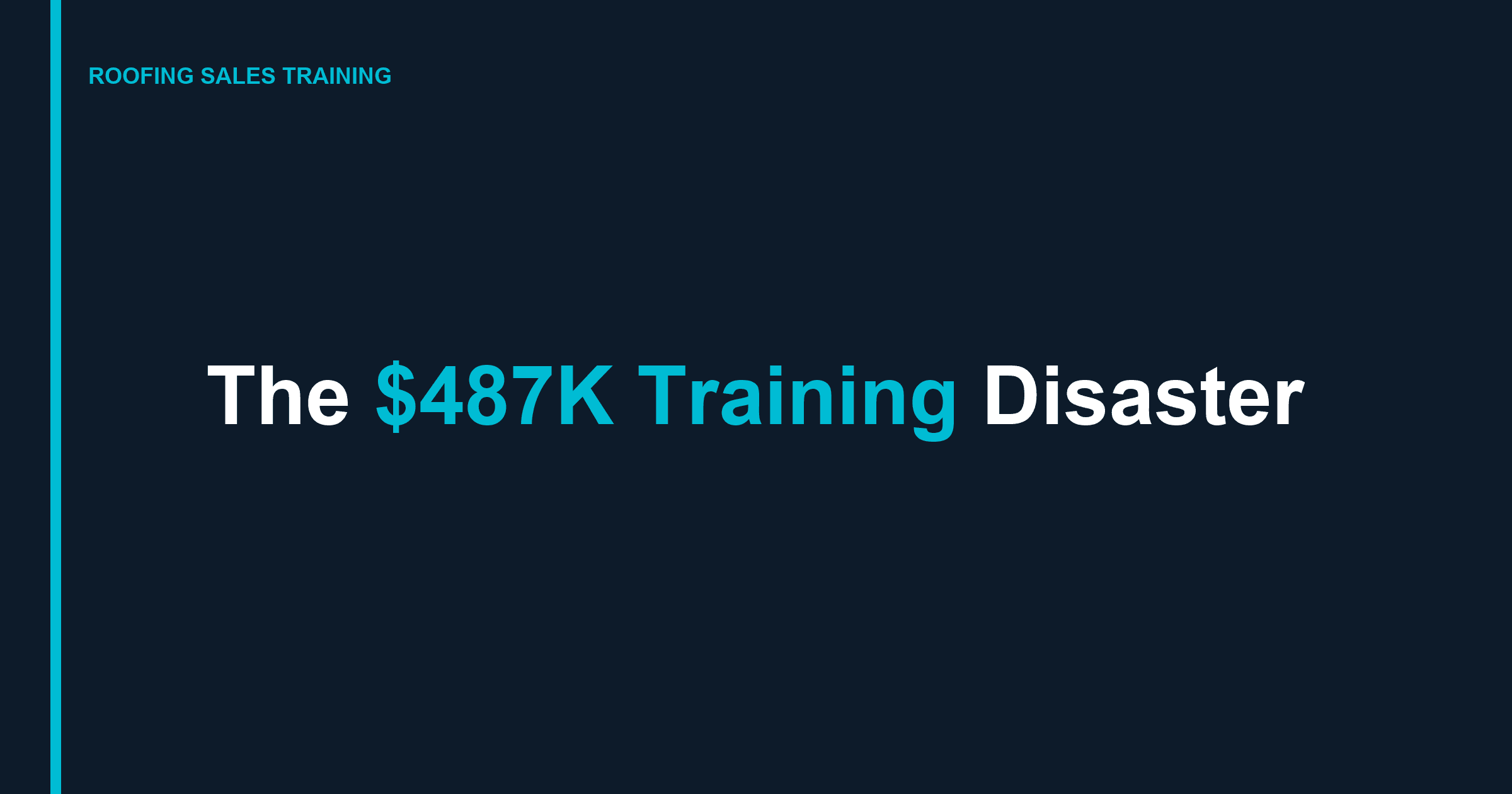 How The $487K Training Disaster Kills Storm Season Revenue