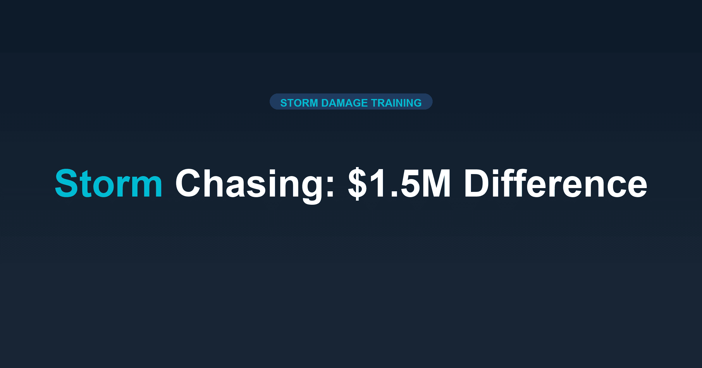 Storm Chasing vs Territory: The $1.5M Difference