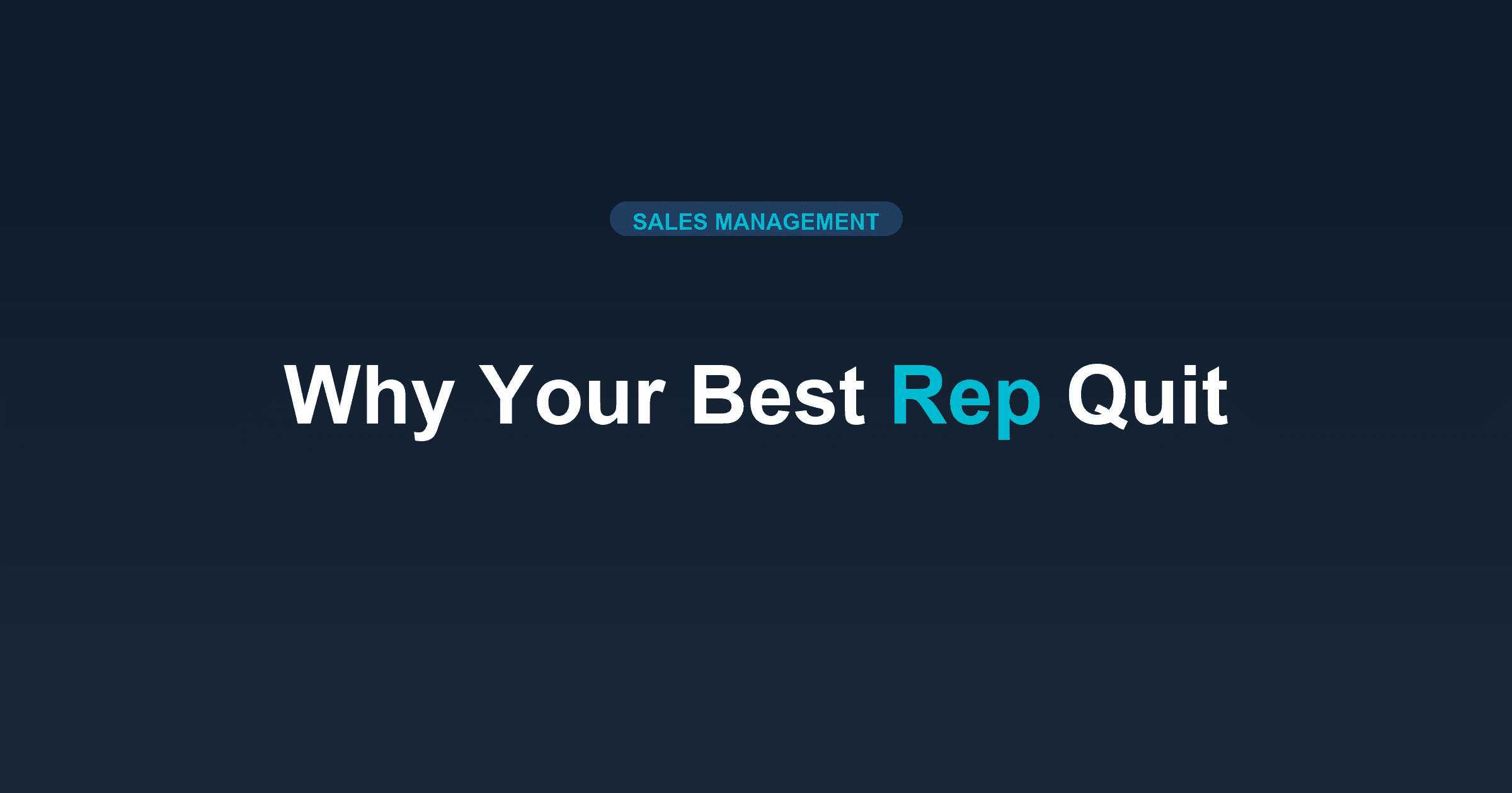 Why Your Best Roofing Rep Quit (And How to Prevent It)